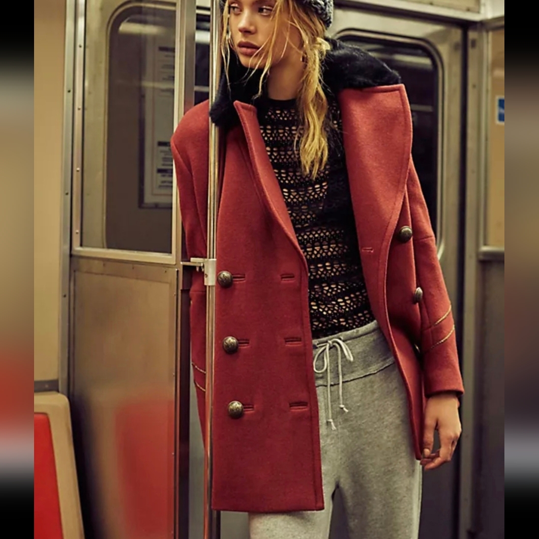 Free People Sedgwick Peacoat
